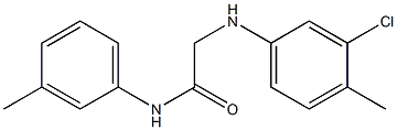 2-[(3-chloro-4-methylphenyl)amino]-N-(3-methylphenyl)acetamide Struktur