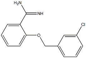 2-[(3-chlorobenzyl)oxy]benzenecarboximidamide Struktur