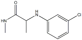 2-[(3-chlorophenyl)amino]-N-methylpropanamide Struktur