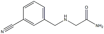 2-[(3-cyanobenzyl)amino]acetamide Struktur