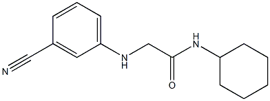 2-[(3-cyanophenyl)amino]-N-cyclohexylacetamide Struktur