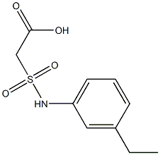 2-[(3-ethylphenyl)sulfamoyl]acetic acid Struktur