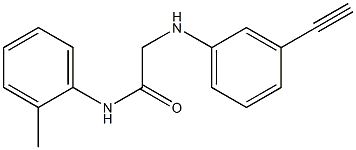 2-[(3-ethynylphenyl)amino]-N-(2-methylphenyl)acetamide Struktur