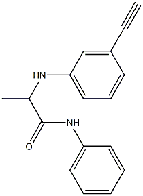 2-[(3-ethynylphenyl)amino]-N-phenylpropanamide Struktur