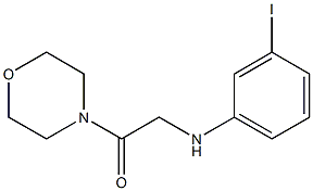 2-[(3-iodophenyl)amino]-1-(morpholin-4-yl)ethan-1-one Struktur