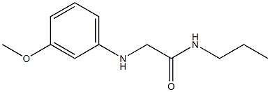 2-[(3-methoxyphenyl)amino]-N-propylacetamide Struktur