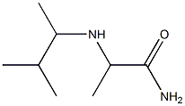 2-[(3-methylbutan-2-yl)amino]propanamide Struktur