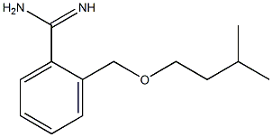 2-[(3-methylbutoxy)methyl]benzenecarboximidamide Struktur