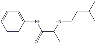 2-[(3-methylbutyl)amino]-N-phenylpropanamide Struktur