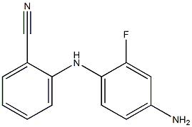 2-[(4-amino-2-fluorophenyl)amino]benzonitrile Struktur