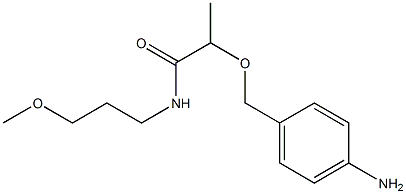 2-[(4-aminophenyl)methoxy]-N-(3-methoxypropyl)propanamide Struktur