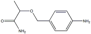 2-[(4-aminophenyl)methoxy]propanamide Struktur