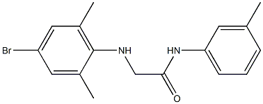 2-[(4-bromo-2,6-dimethylphenyl)amino]-N-(3-methylphenyl)acetamide Struktur