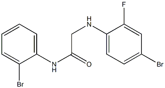 2-[(4-bromo-2-fluorophenyl)amino]-N-(2-bromophenyl)acetamide Struktur