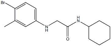 2-[(4-bromo-3-methylphenyl)amino]-N-cyclohexylacetamide Struktur