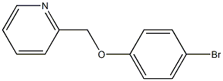 2-[(4-bromophenoxy)methyl]pyridine Struktur