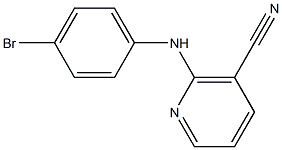 2-[(4-bromophenyl)amino]nicotinonitrile Struktur