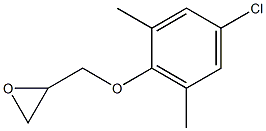 2-[(4-chloro-2,6-dimethylphenoxy)methyl]oxirane Struktur