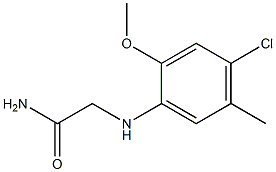 2-[(4-chloro-2-methoxy-5-methylphenyl)amino]acetamide Struktur