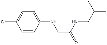 2-[(4-chlorophenyl)amino]-N-(2-methylpropyl)acetamide Struktur