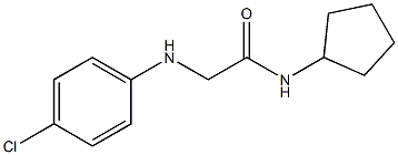 2-[(4-chlorophenyl)amino]-N-cyclopentylacetamide Struktur