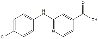 2-[(4-chlorophenyl)amino]pyridine-4-carboxylic acid Struktur