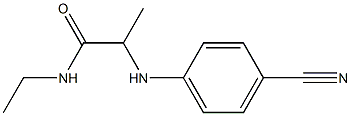 2-[(4-cyanophenyl)amino]-N-ethylpropanamide Struktur