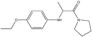 2-[(4-ethoxyphenyl)amino]-1-(pyrrolidin-1-yl)propan-1-one Struktur