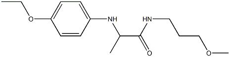 2-[(4-ethoxyphenyl)amino]-N-(3-methoxypropyl)propanamide Struktur