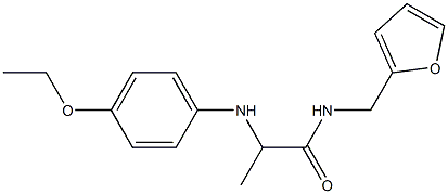 2-[(4-ethoxyphenyl)amino]-N-(furan-2-ylmethyl)propanamide Struktur