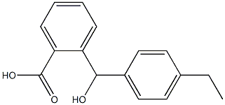 2-[(4-ethylphenyl)(hydroxy)methyl]benzoic acid Struktur