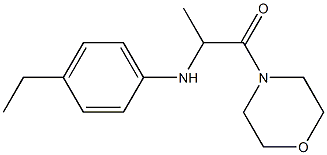 2-[(4-ethylphenyl)amino]-1-(morpholin-4-yl)propan-1-one Struktur