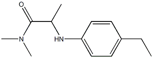 2-[(4-ethylphenyl)amino]-N,N-dimethylpropanamide Struktur