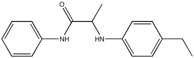 2-[(4-ethylphenyl)amino]-N-phenylpropanamide Struktur