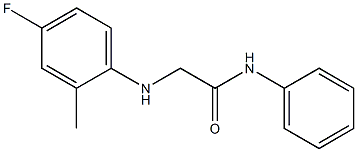 2-[(4-fluoro-2-methylphenyl)amino]-N-phenylacetamide Struktur