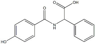 2-[(4-hydroxyphenyl)formamido]-2-phenylacetic acid Struktur