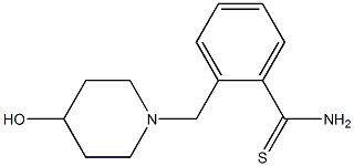 2-[(4-hydroxypiperidin-1-yl)methyl]benzenecarbothioamide Struktur