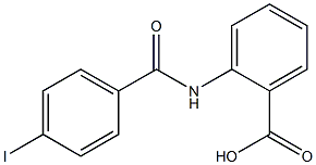 2-[(4-iodobenzene)amido]benzoic acid Struktur