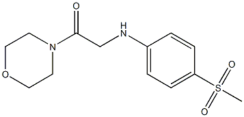 2-[(4-methanesulfonylphenyl)amino]-1-(morpholin-4-yl)ethan-1-one Struktur