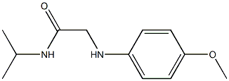 2-[(4-methoxyphenyl)amino]-N-(propan-2-yl)acetamide Struktur