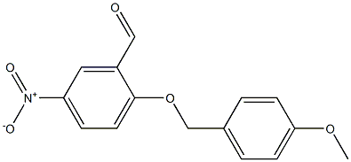 2-[(4-methoxyphenyl)methoxy]-5-nitrobenzaldehyde Struktur