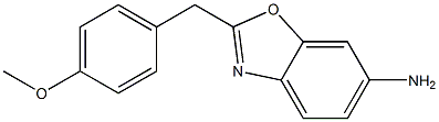 2-[(4-methoxyphenyl)methyl]-1,3-benzoxazol-6-amine Struktur