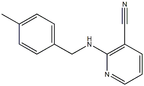 2-[(4-methylbenzyl)amino]nicotinonitrile Struktur