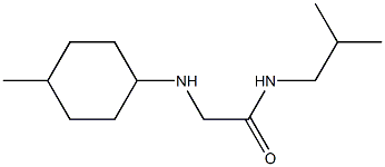 2-[(4-methylcyclohexyl)amino]-N-(2-methylpropyl)acetamide Struktur