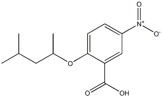 2-[(4-methylpentan-2-yl)oxy]-5-nitrobenzoic acid Struktur