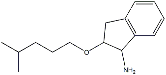 2-[(4-methylpentyl)oxy]-2,3-dihydro-1H-inden-1-amine Struktur