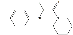 2-[(4-methylphenyl)amino]-1-(piperidin-1-yl)propan-1-one Struktur