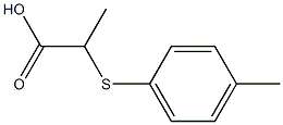 2-[(4-methylphenyl)sulfanyl]propanoic acid Struktur