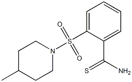 2-[(4-methylpiperidin-1-yl)sulfonyl]benzenecarbothioamide Struktur