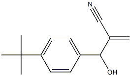 2-[(4-tert-butylphenyl)(hydroxy)methyl]prop-2-enenitrile Struktur